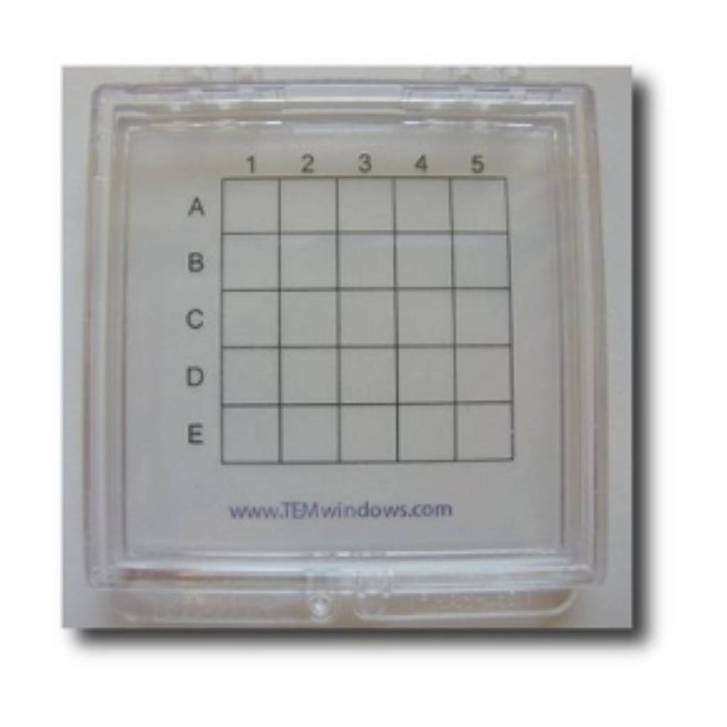 Gel-Box with 5×5 Grid Labeling